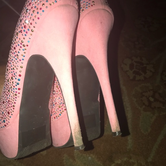 💕Pink Rhinestone Heels💕 - Picture 7 of 8